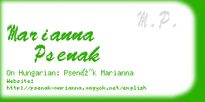 marianna psenak business card